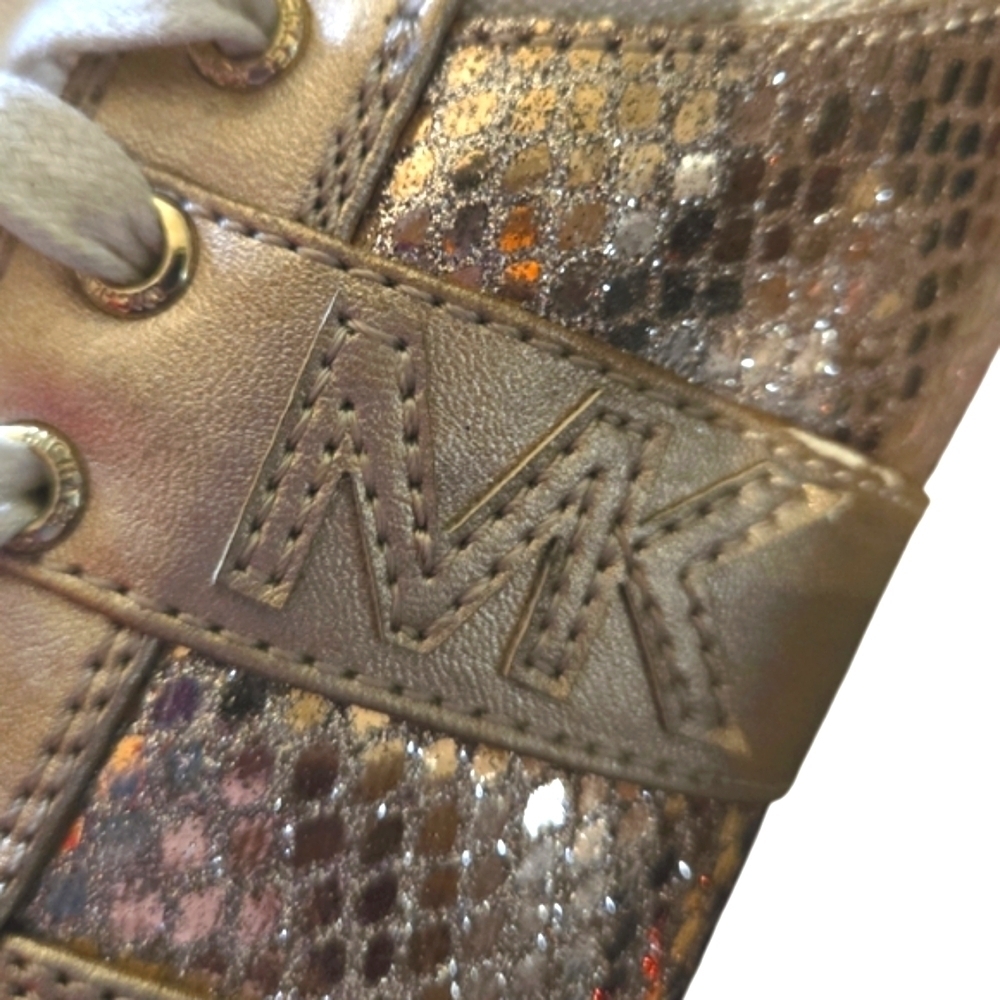 Michael Kors Osaka Rose Gold Sneakers NWOB - Picture 12 of 17